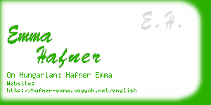 emma hafner business card